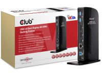 Club3D SenseVision USB 3.0 Dual Display 4K60Hz Docking Station - dockingstation - DP